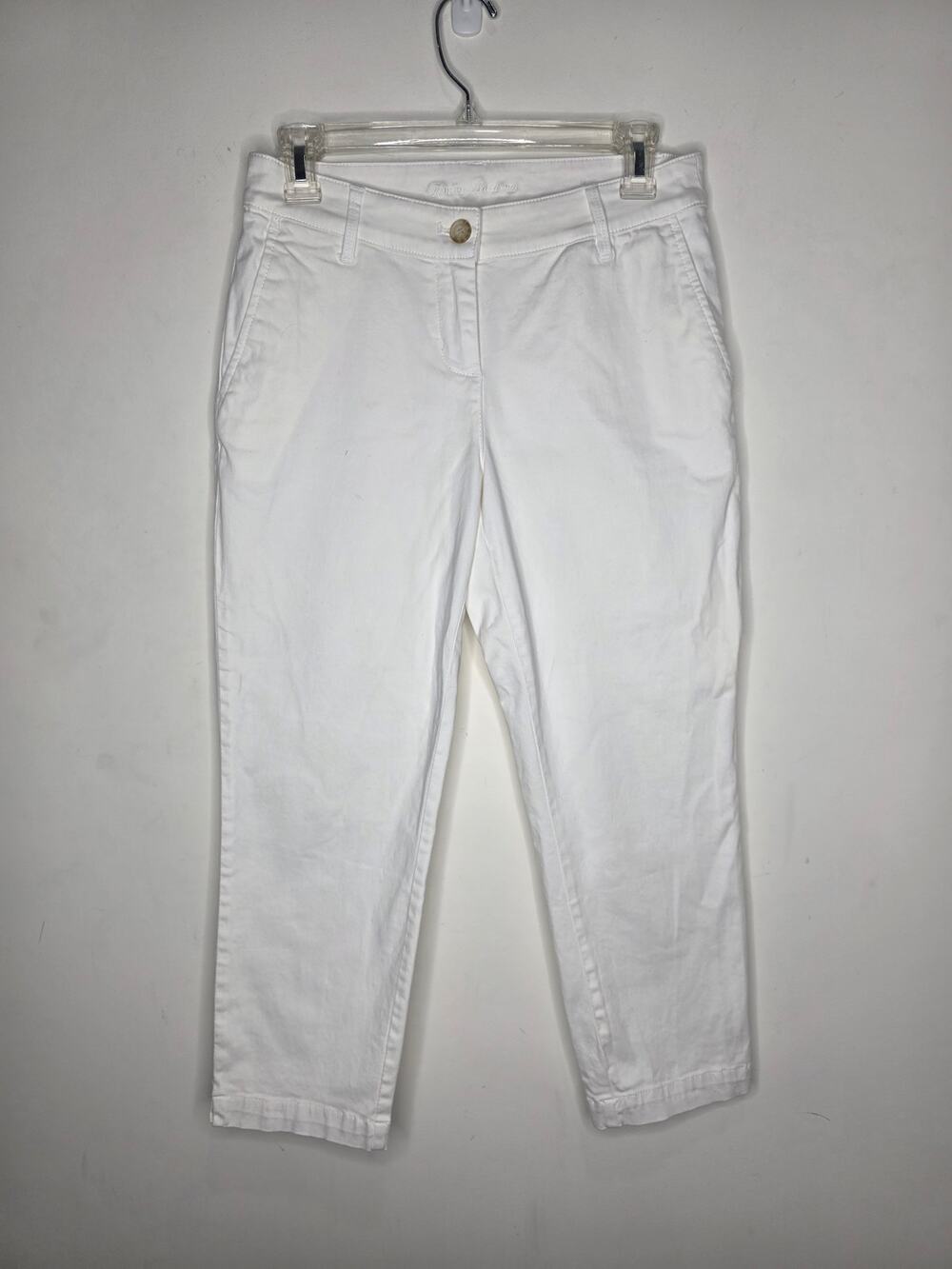 Tommy Bahama white cotton blend capri pants - 2